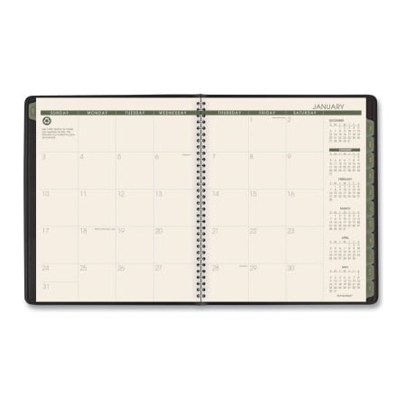 At-A-Glance AT-A-GLANCE Recycled Monthly Planner, 11 x 9, Black, 2022 70260G05